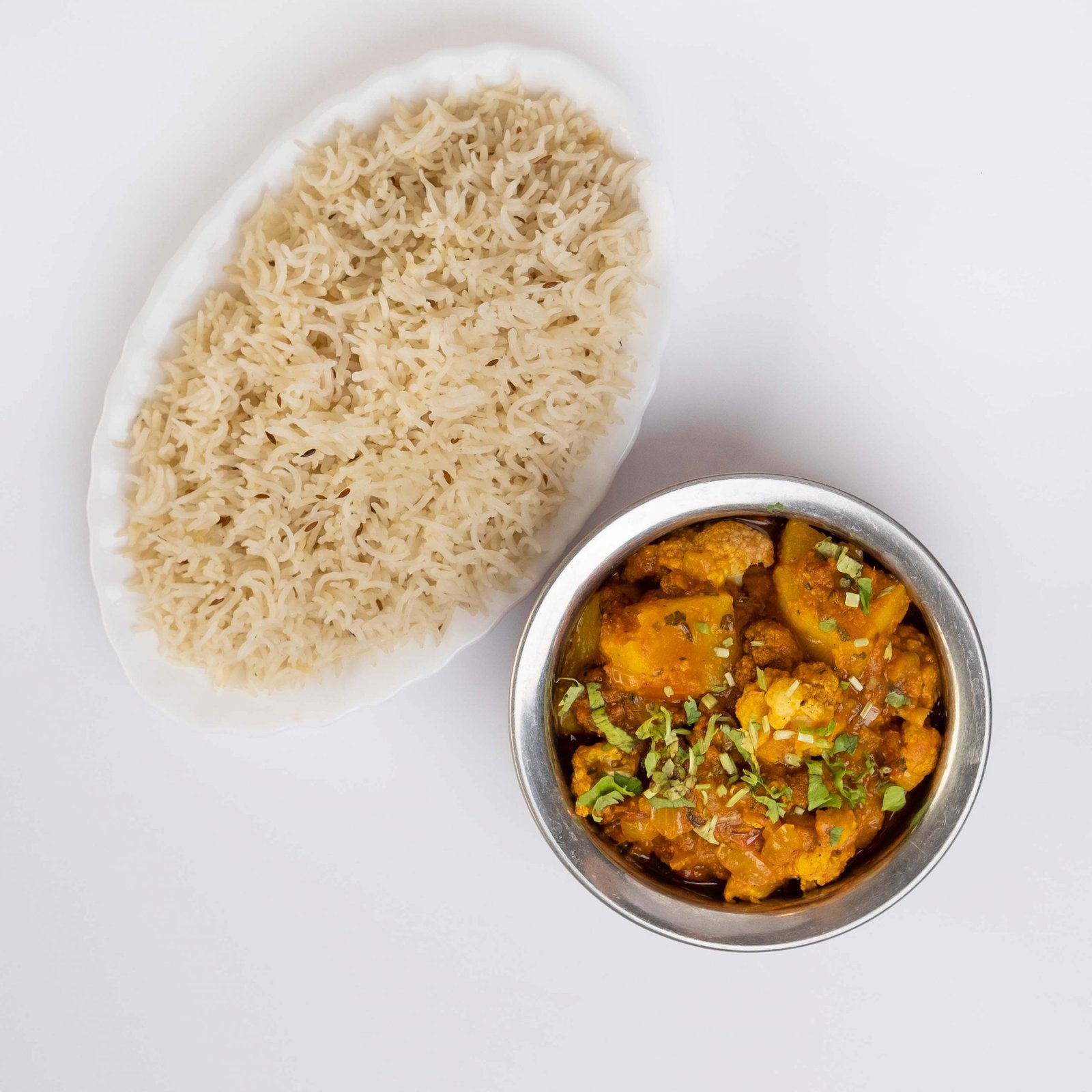 Ghobi aloo, vegansk