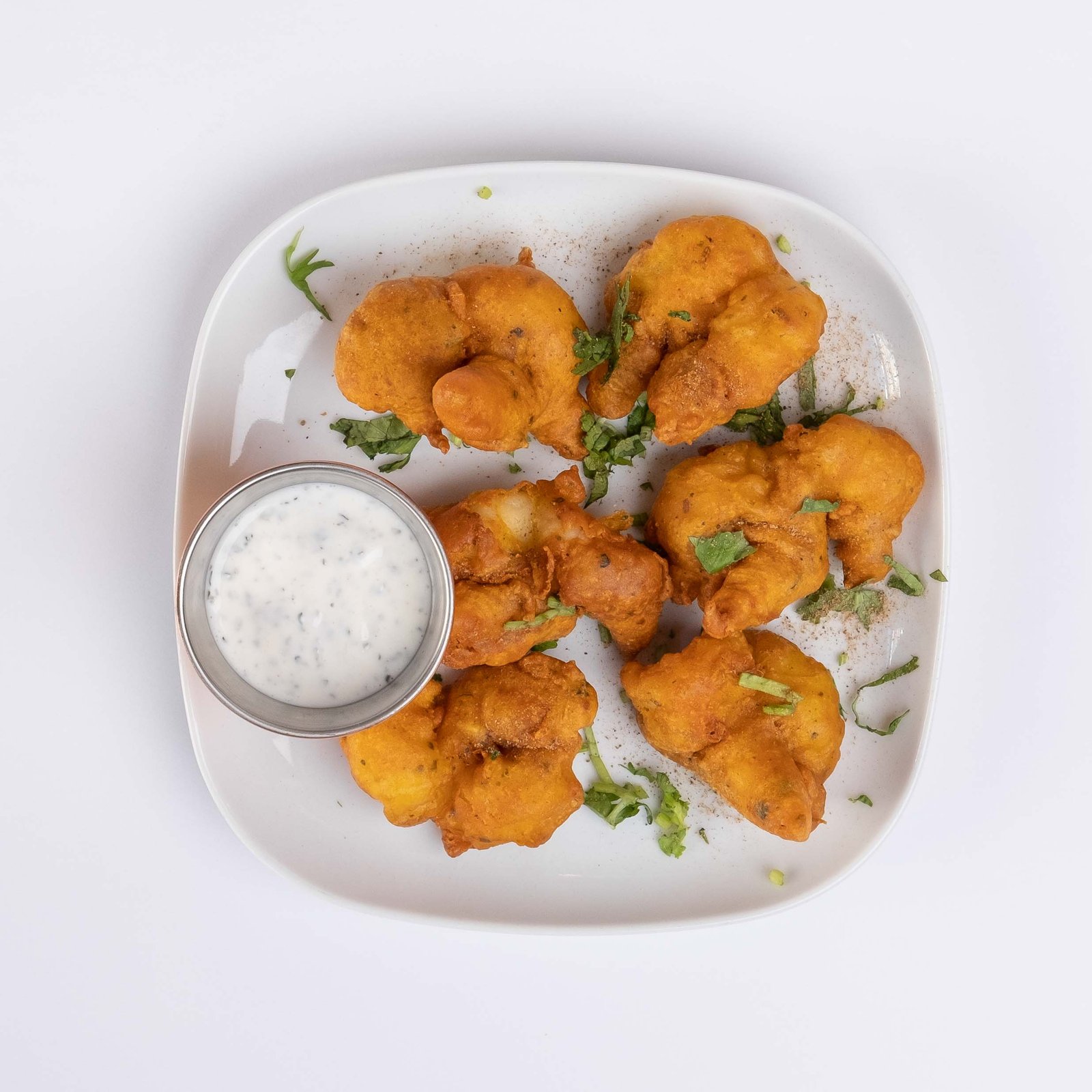 Prawn koliwada — rejer i krydret dej, stegt sprøde