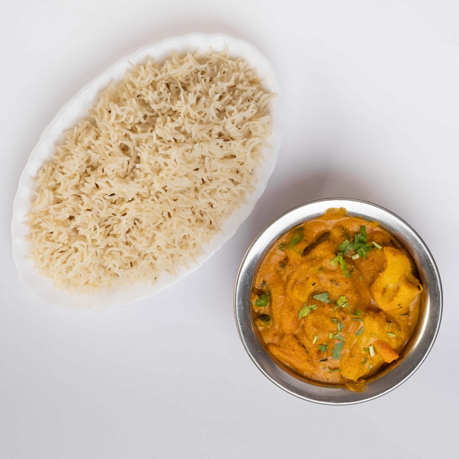Navratan korma, vegetarisk
